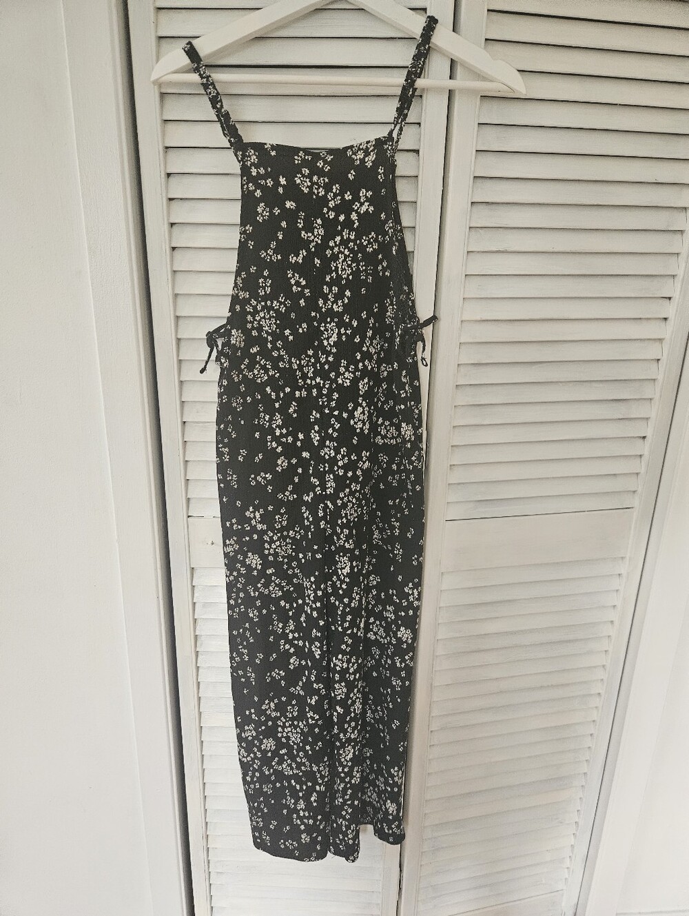 Zara Black Floral Spaghetti-Strap Combi